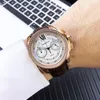 Armbandsur Diasteria Chronograph Men's Watch alla funktioner 24 timmar kalender kvartsklockor för män affärer diamantvattentät armbandsur