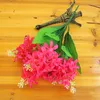 Symulacja kwiatów dekoracyjna Zielona sztuczna wierzba liść hiacynt 5-główny roślina domowa liście Wedding Garden Party Dekoracja