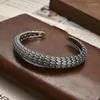 Bangle Xiyuan Silver Color Personlig Dragon Scale Armband Dominant Trend Fashion Retro Anti Open