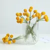 Decorative Flowers 9 Head Artificial Gold Ball Chrysanthemum Bouquet Ins Nordic Home Decoration Arrangement Dandelion Flower