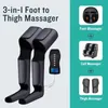 Benmassagers Electric Air Compression Foot Massager Hälsovård Cirkulation Övningsterapi Shiatsu Calf Lårkomprimering Massage Relief 230831