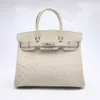 Cross Body BK äkta handväska struts läder kvinnors handväskor hand sydd vax tråd mode trend klassiker 30 väskor tyg axlar väskor