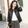 Giacca da donna in pelle 2023 di marca primavera PU giacca Casual Slim motociclista finto outwear donna cappotto di moda punk femminile