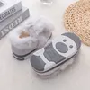 Slipper Fashion Children Cotton Shoes Kids Home Slippers Boys And Girls Baby Cute Rabbit Ears Plush Ball Thickening Warm Indoor Shoes L0831