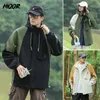 Herrgravrockar Hiqor Autumn Windbreak Dwaterproof Jacket Män utomhusjackor för avslappnad gata huvtröja Löst camping kappa kvinnor par stil 230831