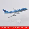 Modèle d'avion JASON TUTU 16 cm Korean Air Boeing 747 modèle d'avion en métal moulé sous pression à l'échelle 1/400 modèle d'avion cadeau Collection Drop 230830