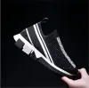 مصمم أحذية النساء سورينتو الماس راينستون بلورات الرجال أحذية رياضية تمتد شبكات أسود أبيض أبيض بريق