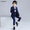 Suits High Quality Boys Party Wedding Kids Tuxedo Formal Dress Clothes Sets Child Morning Coat Ring Bearer Blazer Pant Costumes 230830