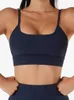 Tanques femininos sexy sutiã esportivo ginásio treino de fitness correndo push-up topos reunião à prova de choque roupa interior almofada no peito removível