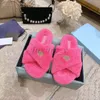 Pelz-Hausschuhe, Designer-Damen-Slipper, pelzige Rutschen, Schaffell-Plattform, Wolle-Sandalen, Winter, warme, flauschige, pelzige Scuffs, Fuzzy-Flip-Flops