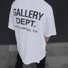 Camiseta para hombre Gallerry Deptt camiseta marca moda impresa manga corta Vintage verano suelto desgastado americano diseñador K8a0