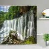 Duschvorhänge, natürliche Landschaft, Duschvorhang-Set, Wasserfall, Frühlingslandschaft, Zuhause, Badewanne, Dekor, wasserdichte Badezimmervorhänge aus Polyesterstoff, 230831