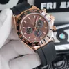 Luxury Mens Watch Automatyczne mechaniczne w pełni zegarki ślizgowe ze stali nierdzewnej 40 mm sportowy zegarek dla mężczyzn Waterproof Classic Orologio di Lusso