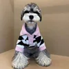 Hundkläder Plaid Hoodie Velvet Dog Pet Clothing Sweatshirt Dogs klädkatt Katt liten varm tryck söt Autumn Winter Pink Fashion Boy Yorkshire 230830