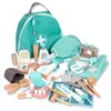 Outils atelier en bois semblant jouer jouet pour enfants jeux Simulation filles cadeau jeu éducatif docteur carrière soins infirmiers enfants jouets accessoires 230830