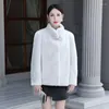 Kadınlar Kürk Yüksek Kaliteli Sahte Kaplama Moda Sıcak Dış Giyim Kış Kış Kısa İmitasyon Ceket Gezeri Çok yönlü C101