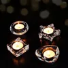 Candle Holders Nordic Simple Small Glass Romantic Dinner Table Wedding Bar Birthday Home