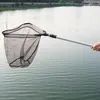 Acessórios de pesca Liga de alumínio Net Telescópica Três Seção Net Triangular Net Head Raft Fishing Net Bag Telescópico Dobrável 230831