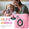 Kameror barn Instant Photo Camera Instantane Print Girl's Toy DIY Birthday Present 1080p HD Video Digital för barn Q230831