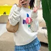 Dameshoodies Sweatshirts Geribd sweatshirt Marants Dames Designer Losse Hoop Sweater met lange mouwen
