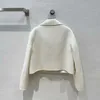 Kurtki damskie projektant jesienny zima podwójnie piersi wełna merynosowa wełna kaszteczna kaszmirowa kaszmirowa krótka płaszcz Kobiety Fadv