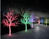 Lumières d'arbre lumineuses led en cristal, goutte de colle, simulation de cerise Bauhinia, lumières solaires d'arbre, lumières de paysage