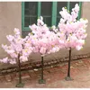 Fleurs décoratives 1 pièces cerisier soie artificielle haute Simulation Guide de mariage décoration maison jardin bureau