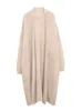Kobiety swetry europejski słynny projektant marki damskie damskie rękawy długie kardigany płaszcze ciepło zagęszczenie fur futra zewnętrzna 230831