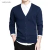 メンズセーターVarsnaol Brand Seater Men vneck Solid Slim Fit Cardigan Male Aututn Fashion Casual Tops S 230830