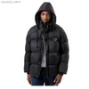 Piumino da uomo TYBURN Piumino invernale oversize da uomo Pane Peluche addensato Piumino allentato Giacca imbottita Cappello staccabile Cappotto allentato Q230831