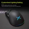 Ratos Delux M800PRO PAW3370 RGB Optical Wireless Gaming Mouse 19000 DPI Wired Programmable Ergonomic Mouse Recarregável para Windows Mac 230831