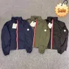 Designer herenjassen Frankrijk verborgen pet bommenwerper voorruit geborduurd badge jasje bovenkleding mode hombre casual straat