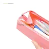 قلم رصاص أكياس 1pc اليابان Kokuyo Campus Kids Silicone Case Square Pencil Case Crace Crateery Pencil Case HKD230831