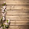 Table Cloth Spring Flowering Branches On Wooden Background Dust Proof Waterproof Round Tablecloth By Ho Me Lili Tabletop Decor