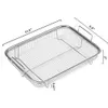 Food Storage Organization Sets 1Pcs Air Fryer Basket for Oven Stainless Steel Grill NonStick Mesh Tray Wire Rack 230830