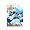 Planet Car Sun Canvas Painting Cartoons Landscape Modular Poster And Prints Pictures Wall Artwork For Living Room Bedroom Home Decoration No Frame Wo6