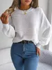 Women's Sweaters Internet Celebrity Style Real S 2023 Fall/winter Casual Solid Color Long-sleeved Knitted Pullover Sweater