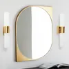 Lampada da parete Minimalista Luce Bagno Moderno Ottone Oro E27 Lampadina Montatura in metallo per Camera da letto Vanity Corridoio