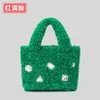 Lamb Wool Bag Women's Simple Teddy Wool Handbag Small Plush Chain One Shoulder Crossbody Bag 230831