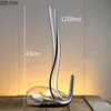 Wine Glasses Handmade Creative Snake-shaped Decanter Transparent Glass Red Wine Glass Set Household Wine Dispenser 1800ml Decanter Wine Set 230831