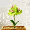 Kwiaty dekoracyjne sztuczny orchidea motyla do dekoracji ogrodu domowego biurowego sypialni ornament stolik kwiat bonsai fałszywe rośliny