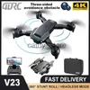 Simulators New 4DRC V23 Mini Drone 4K Professinal With 1080P Wide Angle HD Dual Camera Wifi FPV Obstacle Avoidance Quadcopter RC Dron Gift x0831