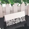 50pcs White Lace Name Place Cards Wedding Decoration Table Decor Message Greeting Card Party Christmas LST230831