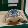 2023 QC Check orologio da polso di lusso 42MM quadrante indice blu braccialetto giubileo braccialetto meccanico automatico orologi da uomo orologi da polso impermeabili Pilot9001 scatola originale