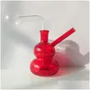 Altri accessori per fumatori Pipa per narghilè in vetro da 14 mm Fumo Shisha Colorf Tubi a forma di zucca Bruciatore a nafta Ciotola per tabacco Raccoglitori di cenere Percolato Dhtdp