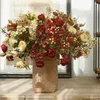 Bouquet de roses artificielles décoratives, 55cm, décoration de mariage, de maison, style européen minimaliste, ornements de Table de salon