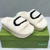 2023-Luxury Wool Slippers Designer Platform Fur Slide Sandals Autumn Winter Shoes Platform Mules Multicolor EU35-45