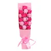 Dekorativa blommor tvål rosor presentidéer ornament blomma bukett för alla hjärtans dag mors födelsedag skrivbordsfest