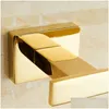Toilet Paper Holders Gold Holder European Creative Vintage Tissue Roll Solid Brass Bathroom Accessories Drop Delivery Home Garden Ba Dhf8J
