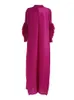 Sıradan elbiseler Miyake Piled uzun elbise 2023 Moda mizaç yarı-yüksek boyun gevşek tabak çiçek şişe alt yaz kadın